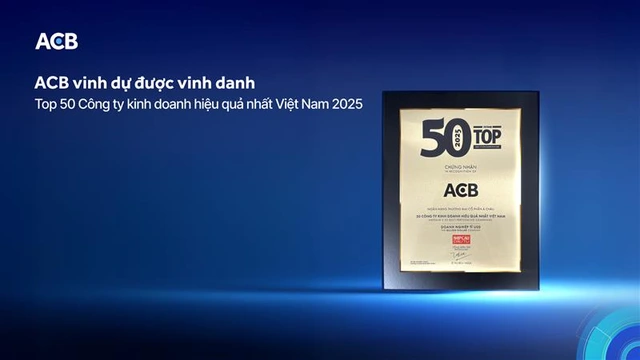 ACB vinh danh trong bảng xếp hạng ‘50 công ty kinh doanh hiệu quả nhất Việt Nam’ - Ảnh 1