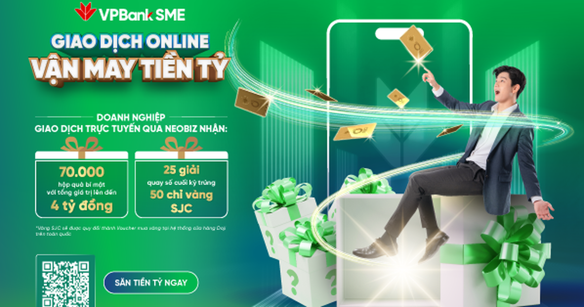 Gần 1 tỉ điểm thưởng đã về tay các doanh nghiệp giao dịch online trên VPBank NEOBiz