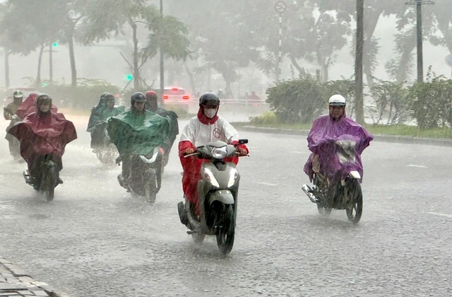 Ảnh hưởng bão số 8, TP.HCM mưa lớn như trút nước - Ảnh 1