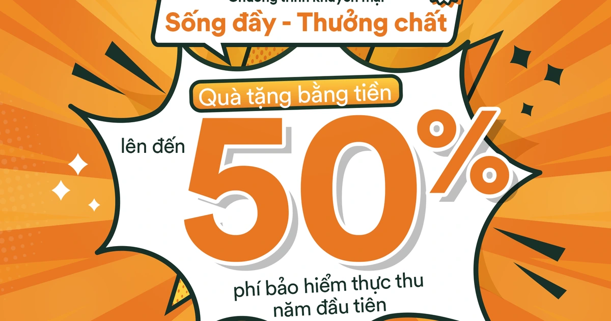 FWD tặng tiền lên tới 50% phí bảo hiểm