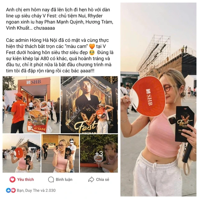 V Fest tưng bừng, giới trẻ check-in tại ‘góc sống ảo’ của SHB - Ảnh 4