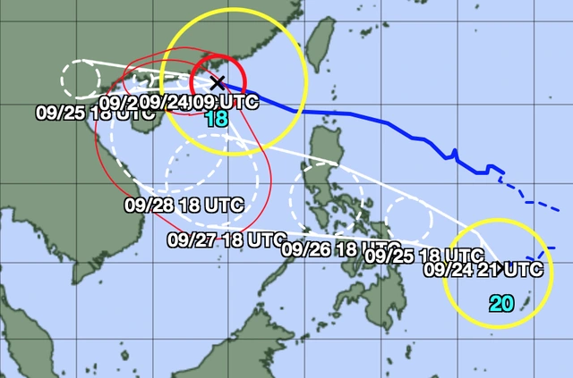 Siêu bão Ragasa cách Quảng Ninh 650 km, Biển Đông bão chồng bão - Ảnh 2