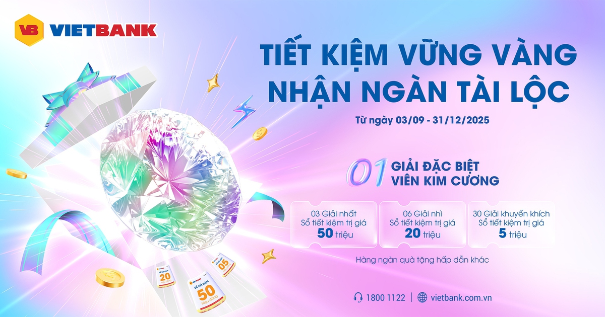 Vietbank tung khuyến mại gần 5 tỉ đồng, cơ hội trúng viên kim cương 500 triệu đồng