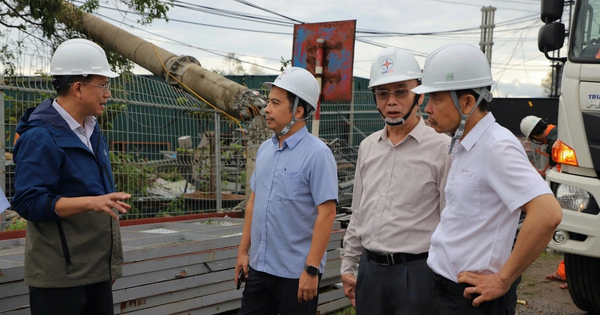 Huy động 2.400 thợ điện khắc phục lưới điện sau bão số 10