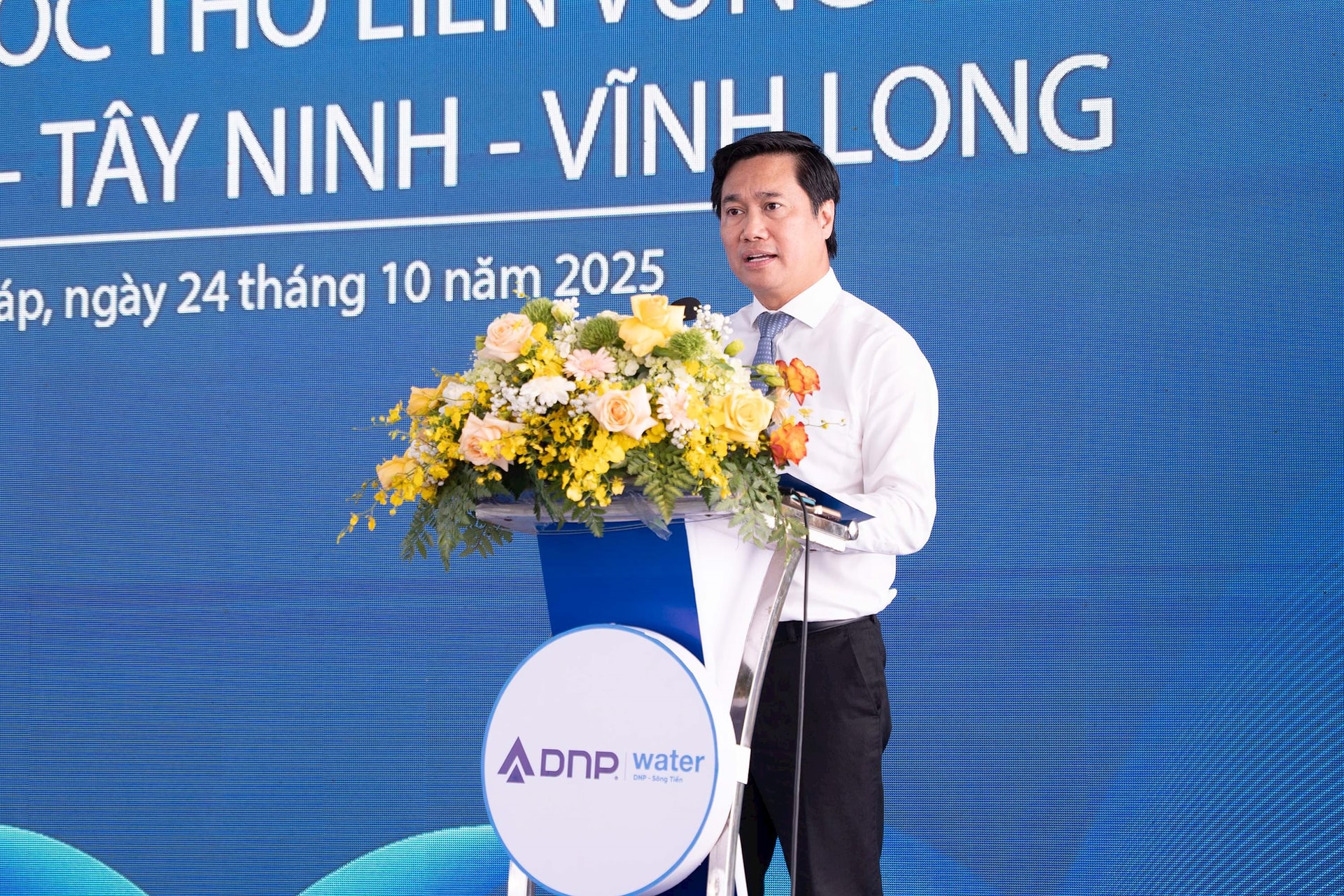 DNP Water cùng Samsung E&A khởi công dự án hạ tầng nước thô liên vùng đầu tiên của Việt Nam, giải quyết bài toán nước sạch cho 2 triệu dân vùng ĐBSCL - Ảnh 1