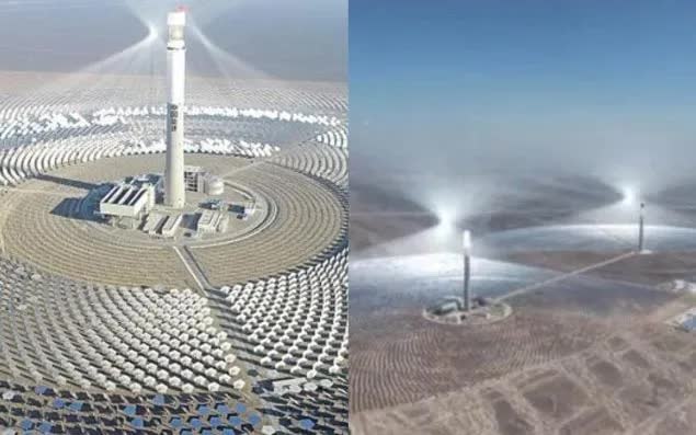 Trung Quốc chạy thử nhà máy điện Mặt trời tháp đôi - Ảnh 1