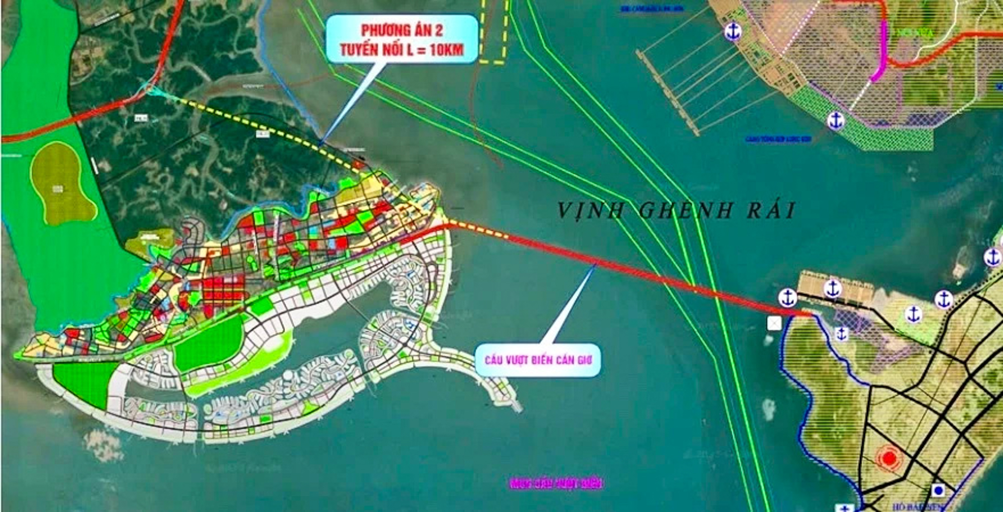 Toàn cảnh khu vực được đề xuất xây cầu nối Cần Giờ với Vũng Tàu, nằm trong dự án lấn biển 9 tỷ USD của Vinhomes - Ảnh 3