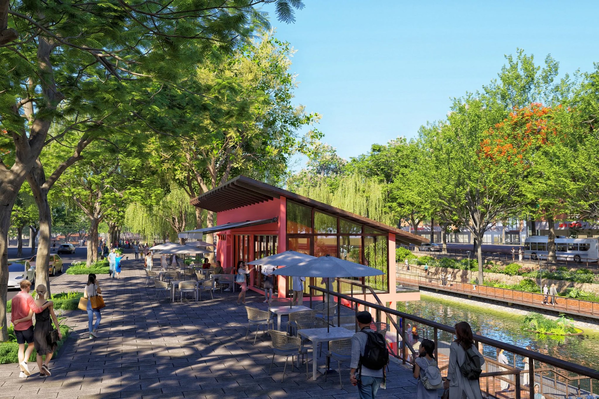 Cảnh choáng ngợp trên con sông hơn 2.000 năm tuổi ở Hà Nội sau khi Tập đoàn top đầu Việt Nam "hồi sinh" - Ảnh 20