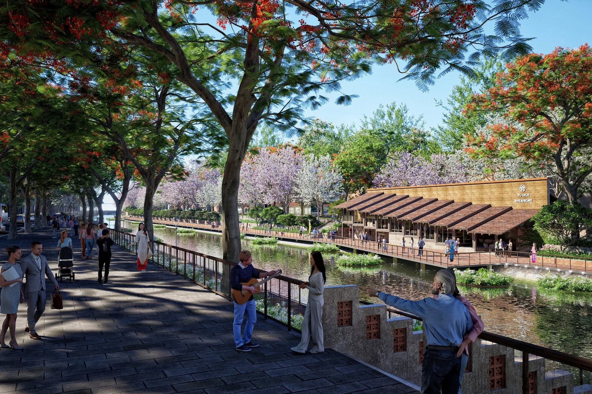 Cảnh choáng ngợp trên con sông hơn 2.000 năm tuổi ở Hà Nội sau khi Tập đoàn top đầu Việt Nam "hồi sinh" - Ảnh 46