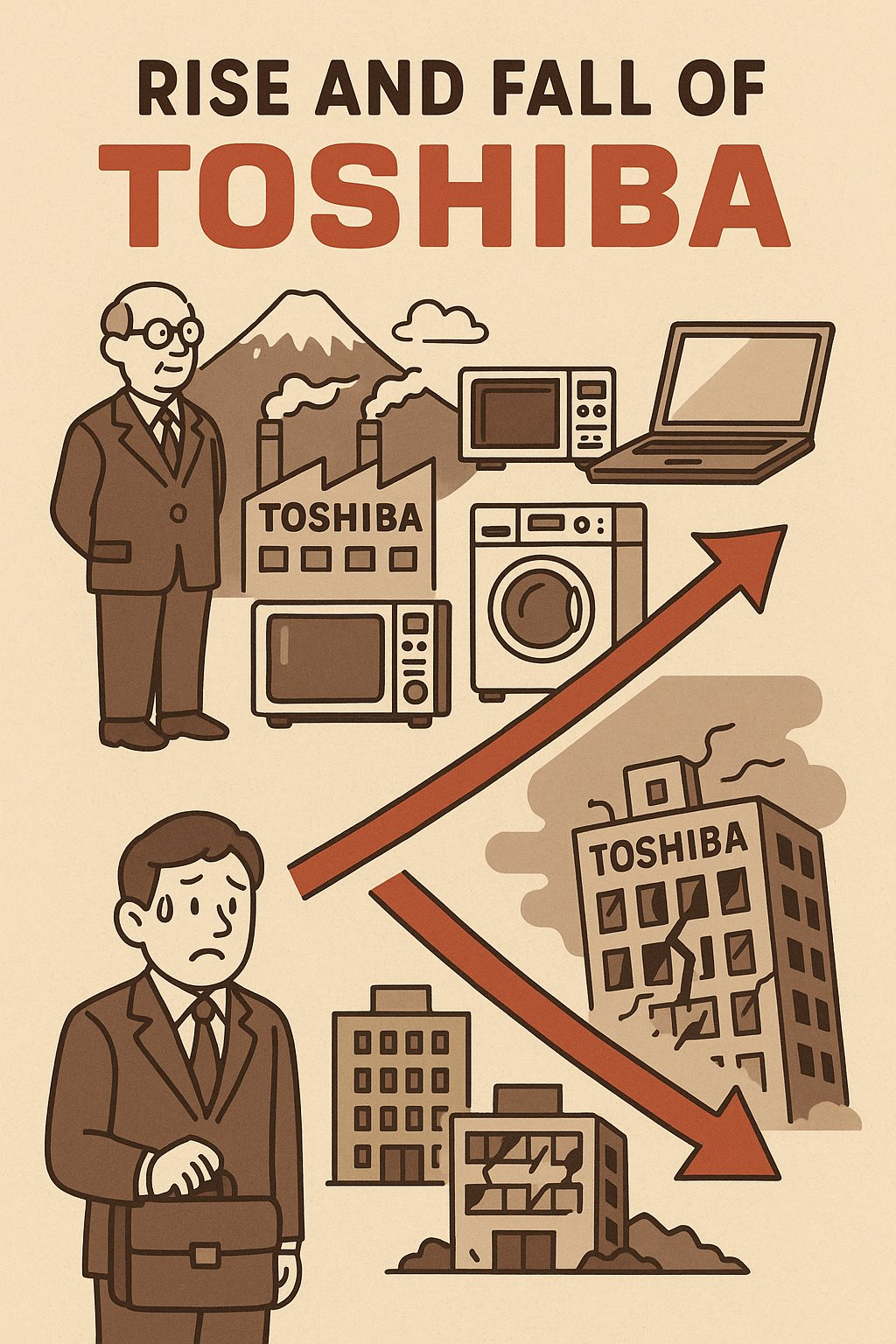 Sai lầm nối tiếp sai lầm, tượng đài gần 150 năm trứ danh Nhật Bản rơi vào cảnh bán mình, các mảng chủ lực lần lượt bị "xâu xé" - Ảnh 2