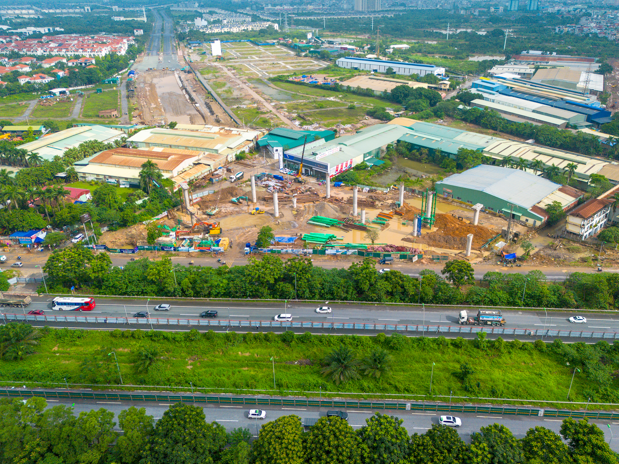Thay bạn đi xem công trường xây nút giao 2.400 tỷ vượt qua đại lộ rộng nhất Việt Nam - Ảnh 8