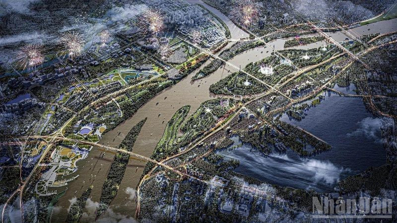 Toàn cảnh hai bên bờ sông Hồng trước khi siêu dự án đại lộ 300.000 tỷ đồng vẽ nên kỳ tích - Ảnh 9