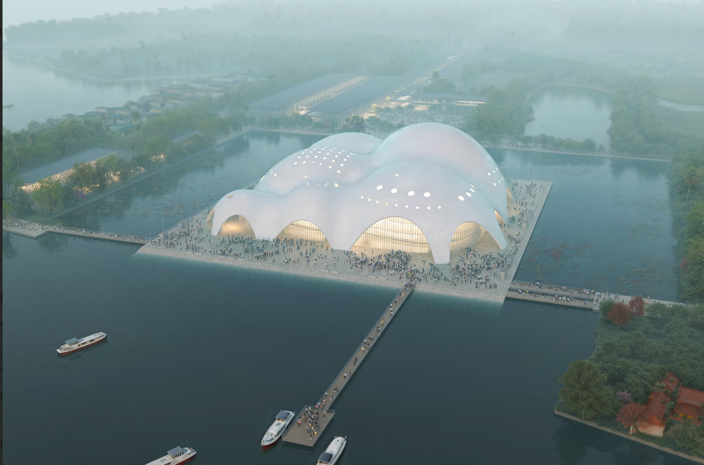 Phối cảnh độc đáo của nhà hát Opera rộng gần 20ha giáp hồ Tây - Ảnh 9