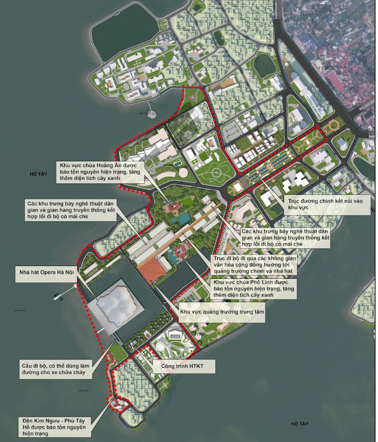 Phối cảnh độc đáo của nhà hát Opera rộng gần 20ha giáp hồ Tây - Ảnh 4