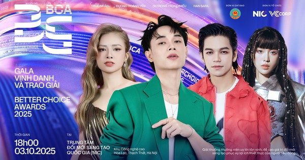 Hé lộ dàn nghệ sĩ biểu diễn tại Gala Better Choice Awards 2025, hứa hẹn là bữa tiệc âm thanh - công nghệ bùng nổ cuối năm nay
