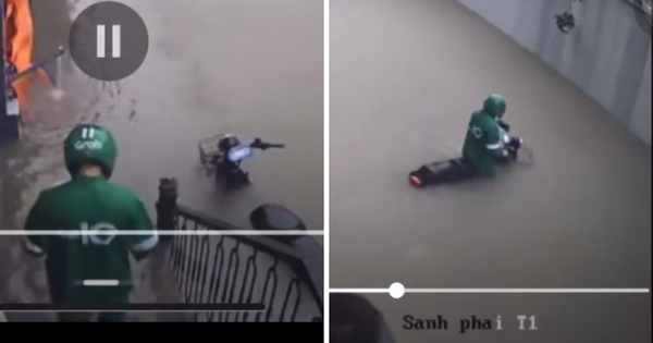 Nhà máy xe ở Hà Nội có xe điện 'tàu ngầm' rẻ hơn Vision, ngập gần hết yên nhưng Grab vẫn bon bon ship đồ