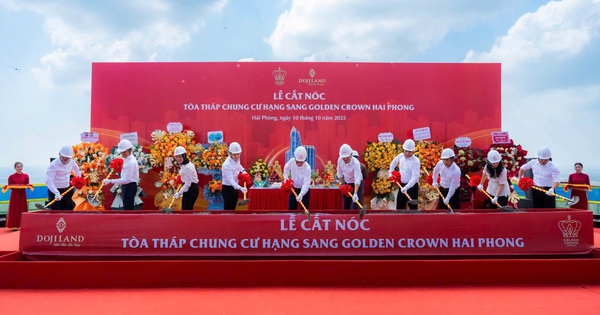 Golden Crown Hai Phong chính thức cất nóc, khẳng định vị thế biểu tượng phố Cảng