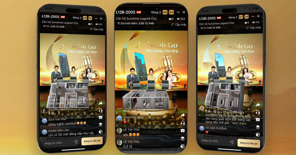 Sunshine Legend City "gây sốt" với công nghệ sa bàn ảo lần đầu xuất hiện trên sóng livestream NobleGo