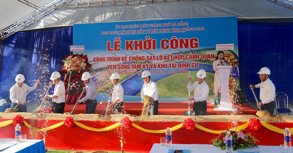 Đà Nẵng khởi công dự án chống sạt lở gần trăm tỷ dọc sông Tam Kỳ
