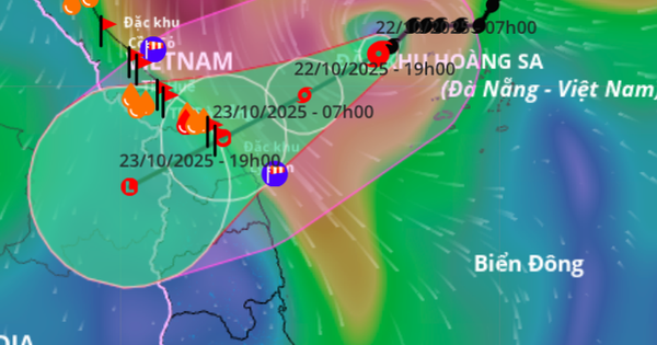 Bão số 12 Fengshen cách Đà Nẵng 240 km, gây mưa rất to từ đêm nay, cục bộ tới hơn 800 mm