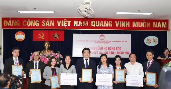 Tập đoàn AEON hỗ trợ người dân bị ảnh hưởng bởi bão Matmo và Bualoi lên tới hơn 4,6 tỷ đồng