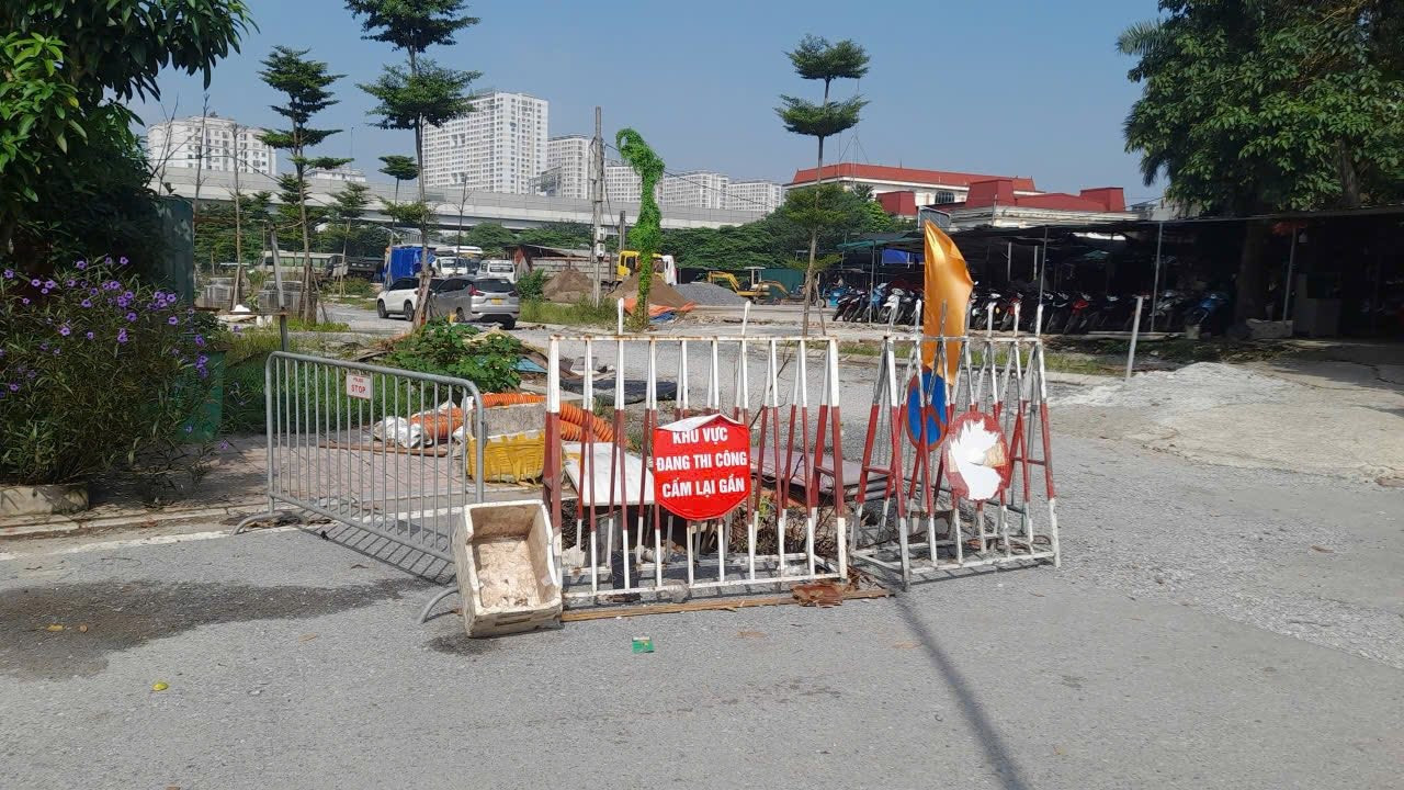 Chủ đầu tư khẩn trương khắc phục sự cố sụt lún tại khu vực Trần Cung - Ảnh 1