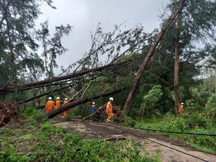 EVN cập nhật tình hình khắc phục sự cố điện sau bão số 10 - Ảnh 2