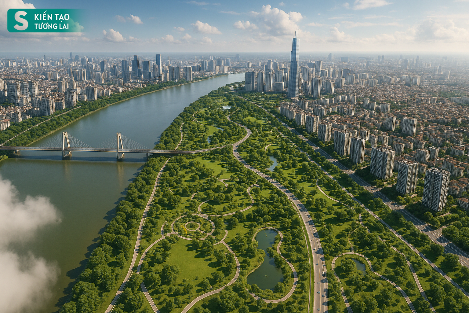 Choáng ngợp cảnh siêu dự án 7.800 ha, giá 300.000 tỷ đồng thành hiện thực, 'kỳ tích sông Hồng" ở rất gần - Ảnh 6