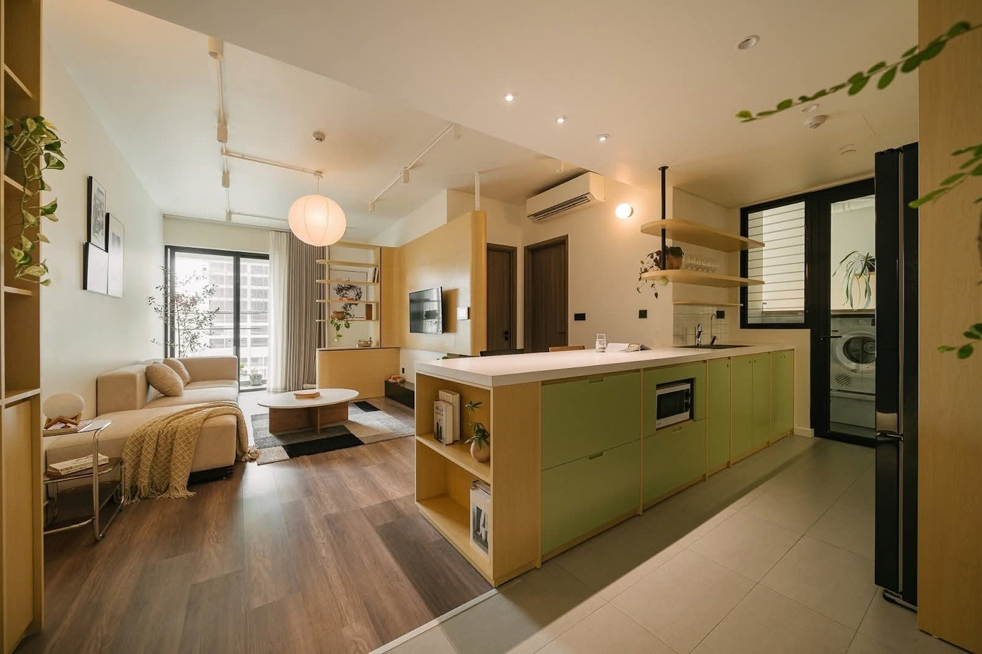 Căn hộ nhỏ 58m2 nhưng đủ đầy ấm cúng - Ảnh 6