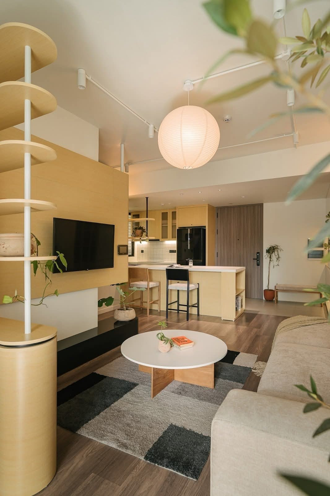 Căn hộ nhỏ 58m2 nhưng đủ đầy ấm cúng - Ảnh 2