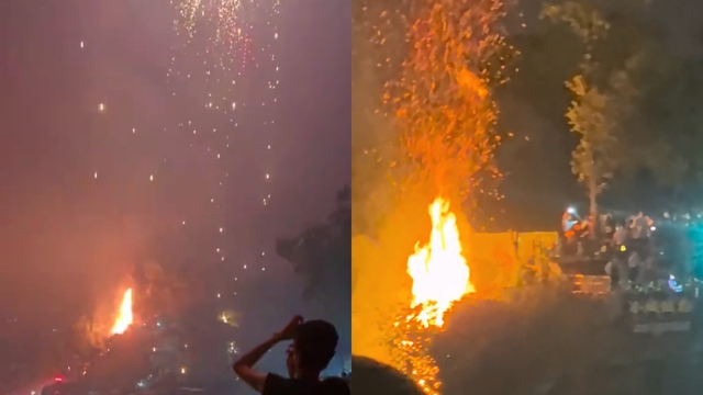 Trung Quốc: Màn trình diễn mãn nhãn trở thành "thảm họa”, khán giả kêu cứu vì bị vật thể lạ rơi xuống đầu - Ảnh 1