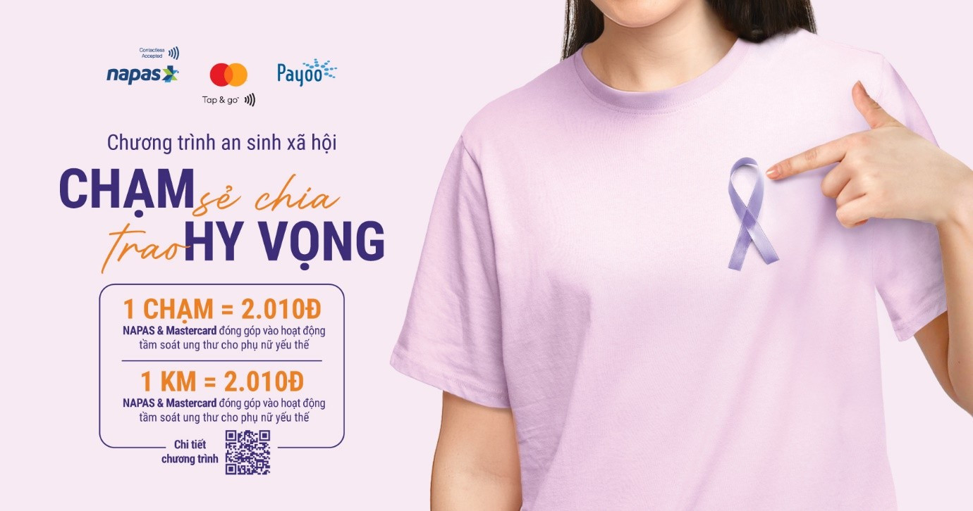 Napas, Mastercard và Payoo trao tặng gói tầm soát ung thư và xét nghiệm HPV cho phụ nữ yếu thế - Ảnh 1