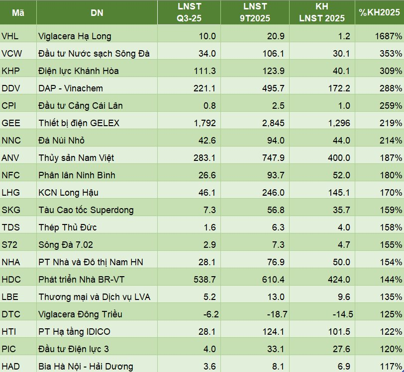 2025 chưa kết thúc, hàng loạt DN đã "về đích sớm": 3 công ty nhà GELEX vượt kế hoạch từ 200% - 1.700% trong khi 1 anh em khác lỗ hơn dự đoán - Ảnh 2