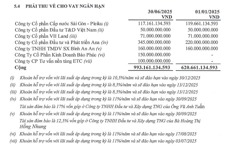 Từ cảnh báo của UBCKNN và vụ đình chỉ kiểm toán viên, nhìn lại dòng tiền nghìn tỷ tại Hạ tầng Nước Sài Gòn (SII): Bán tài sản tốt, 'bơm' vốn cho vay không tài sản đảm bảo - Ảnh 2