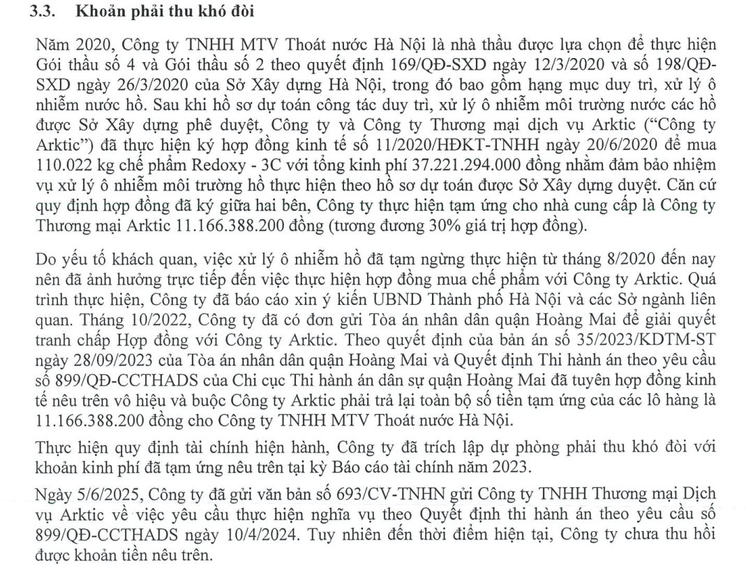 Công ty Thoát nước Hà Nội: Doanh thu nửa đầu năm gần 450 tỷ, lợi nhuận tăng 14% - Ảnh 2