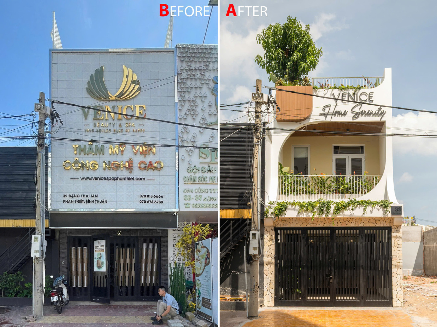 Nhà phố 2 tầng chuyển đổi chức năng với tông màu thanh lịch dễ chịu - Ảnh 1