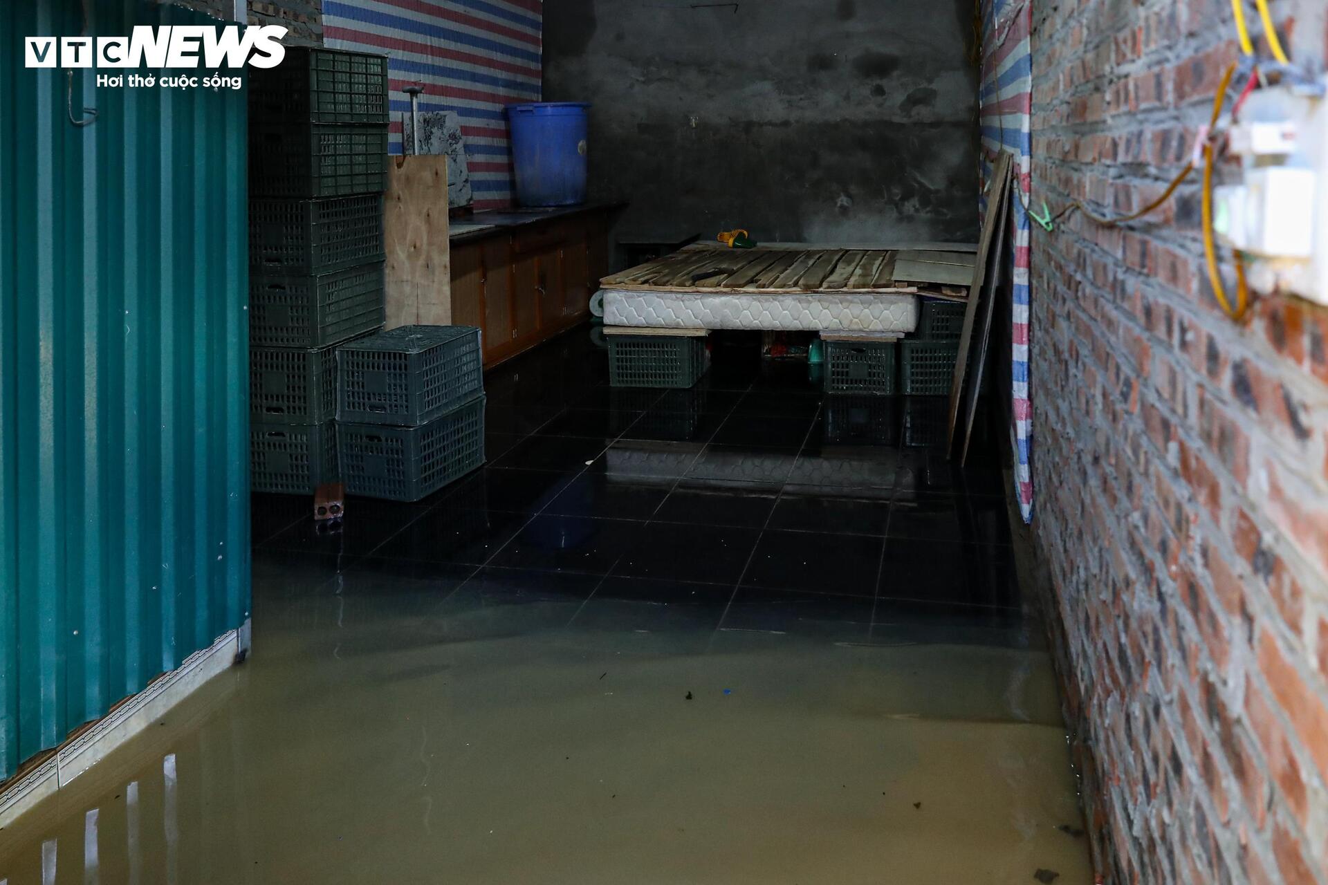 Sông Hồng dâng nước lớn, bủa vây khu dân cư ven bờ - Ảnh 10