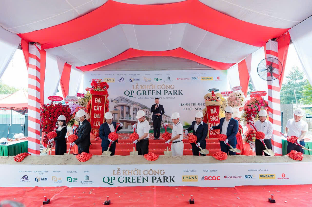 Lễ khởi công QP Green Park: Hành trình khởi tạo cuộc sống xanh - Ảnh 1
