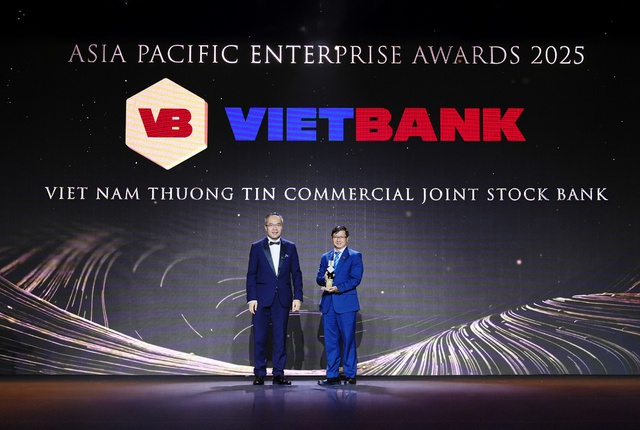 Vietbank nhận giải thưởng doanh nghiệp xuất sắc châu Á 2025 - Ảnh 1