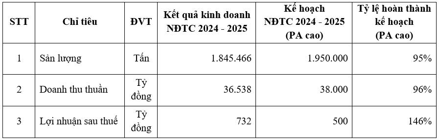 HSG: Lợi nhuận sau thuế NĐTC 2024 - 2025 đạt 732 tỷ đồng, hoàn thành 146% kế hoạch - Ảnh 1
