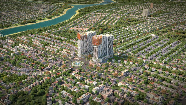 Biểu tượng “Song lân chầu nhật” và tinh thần phương Đông trong thiết kế Cora Tower - Ảnh 1