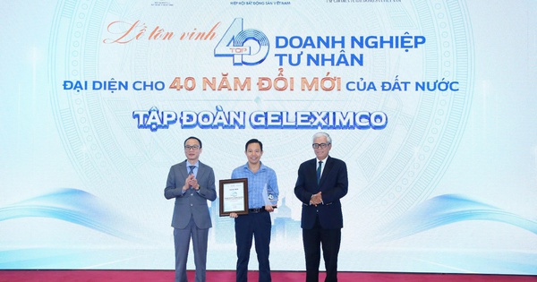 Geleximco thuộc Top doanh nghiệp tư nhân tiêu biểu đại diện cho 40 năm đổi mới đất nước