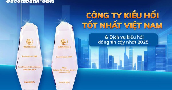 Sacombank-SBR nhận “cú đúp” giải thưởng kiều hối Tạp chí Quốc tế IBM