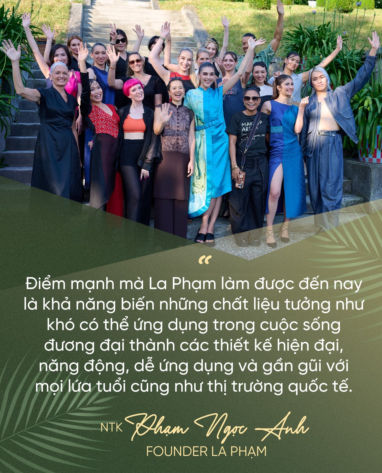 Từ sợi lá dứa, sợi ngô hay vỏ trái cây tưởng chừng như bỏ đi, nhà thiết kế Việt ‘biến hóa’ đưa thời trang dân tộc ra sàn diễn quốc tế - Ảnh 10