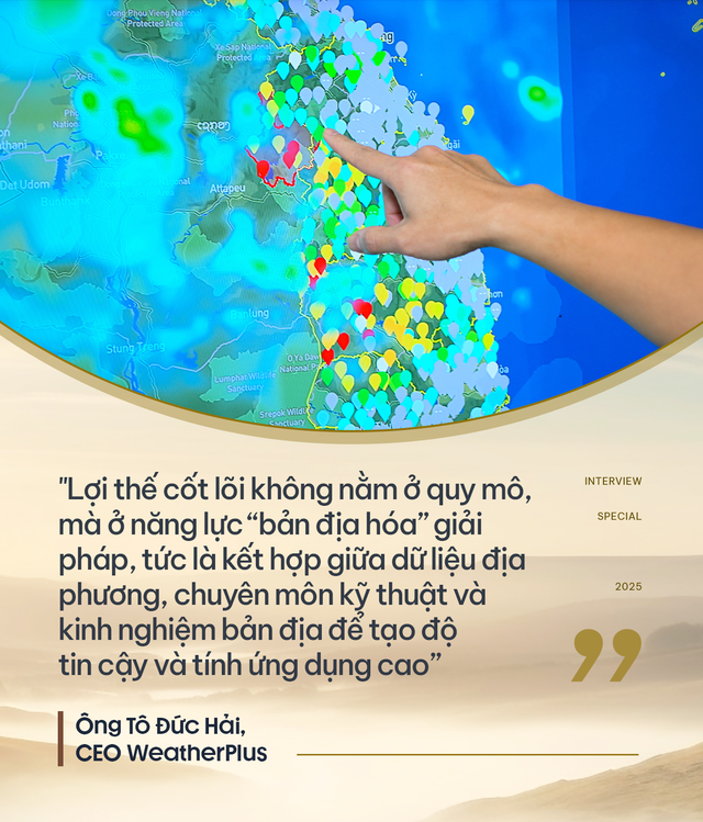 Nền kinh tế thiệt hại hàng chục nghìn tỷ mỗi năm vì bão lũ, một DN Việt dùng dữ liệu và công nghệ "bắt mạch ông trời" - Ảnh 9