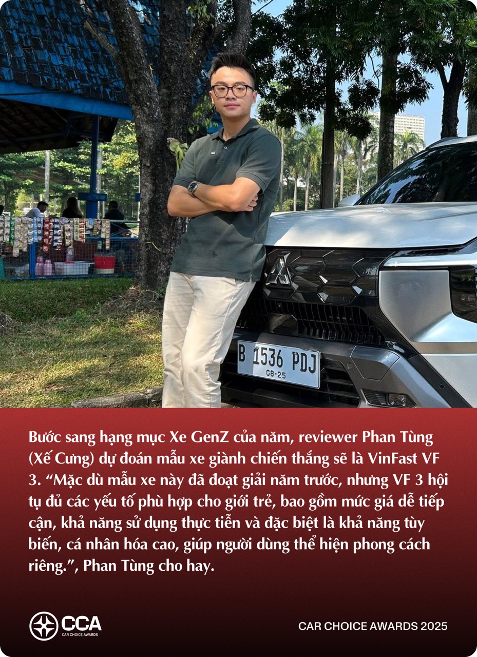 KOL trẻ ngành xe dự đoán xe thắng giải Car Choice Awards 2025: Có lựa chọn không theo số đông - Ảnh 5