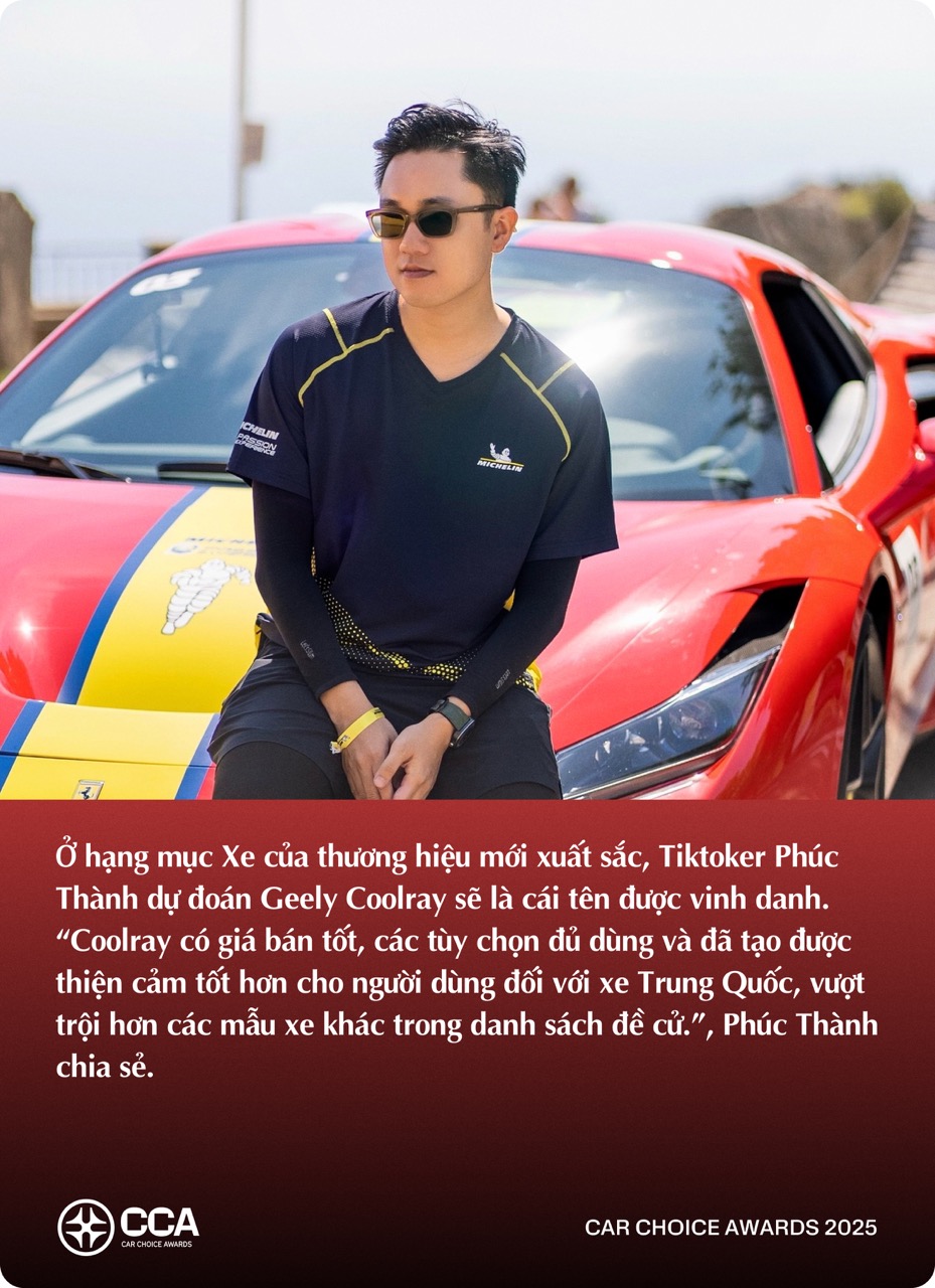 KOL trẻ ngành xe dự đoán xe thắng giải Car Choice Awards 2025: Có lựa chọn không theo số đông - Ảnh 9