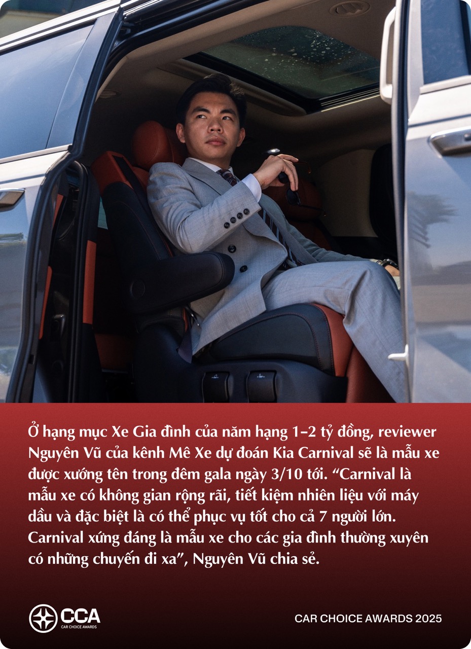 KOL trẻ ngành xe dự đoán xe thắng giải Car Choice Awards 2025: Có lựa chọn không theo số đông - Ảnh 3