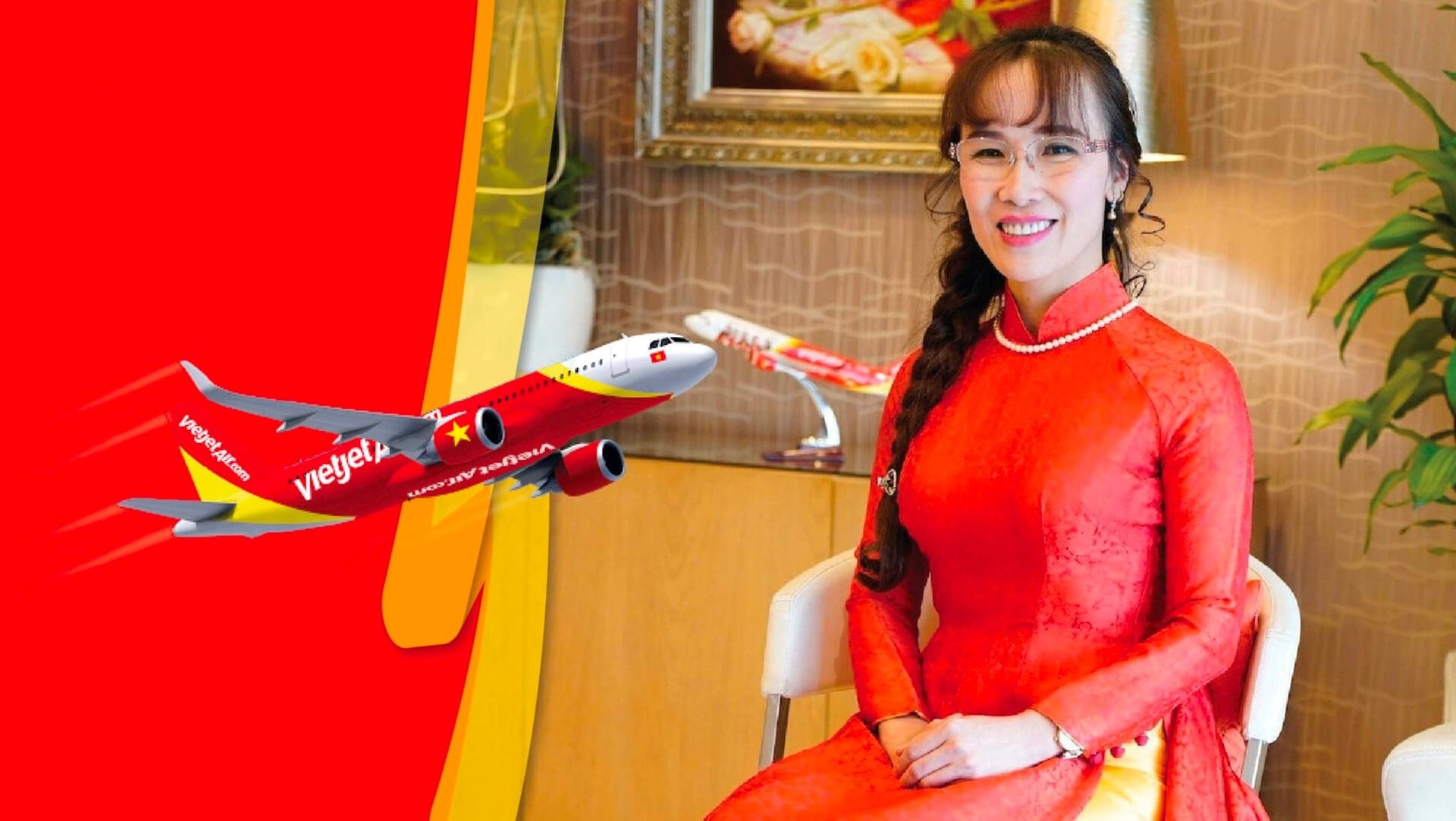 Cổ phiếu Vietjet bật tăng gần hết biên độ sau phiên giảm kỷ lục của thị trường chứng khoán, tỷ phú Nguyễn Thị Phương Thảo "đút túi" thêm hơn 2.000 tỷ - Ảnh 1
