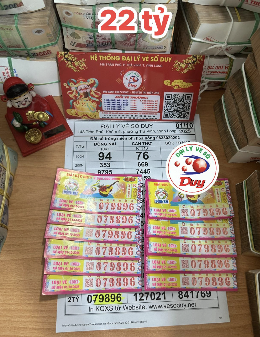 Một thợ bạc tại TP HCM trúng 11 tờ vé số giải độc đắc - Ảnh 1